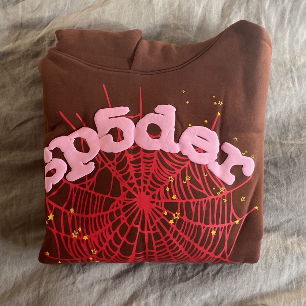 Brown spider hoodie